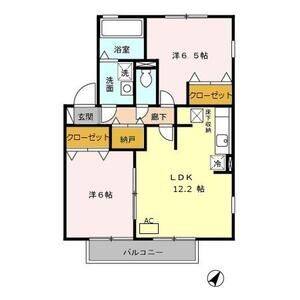 2LDK 間取り図