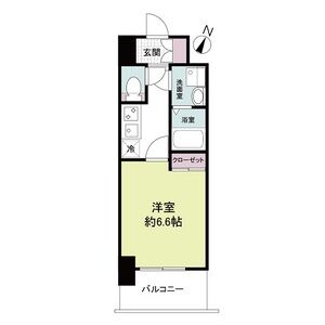1K 間取り図