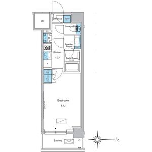 1K 間取り図