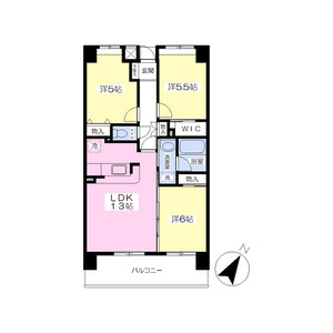 3LDK 間取り図