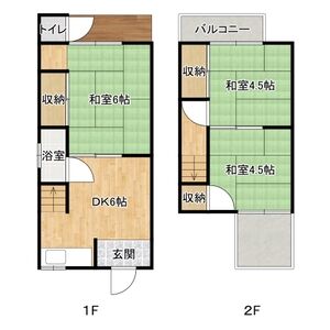 3DK 間取り図