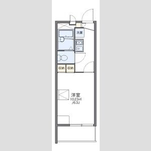 1K 間取り図