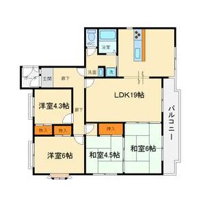 4LDK 間取り図