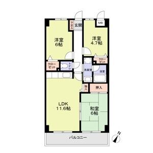 3LDK 間取り図