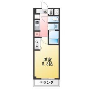 1K 間取り図