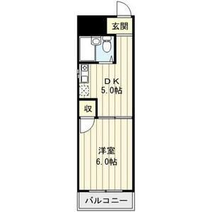 1DK 間取り図