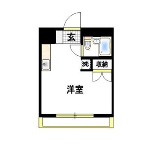 ワンルーム 間取り図