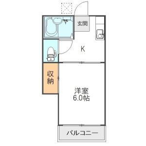 1K 間取り図