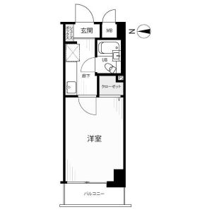 ワンルーム 間取り図