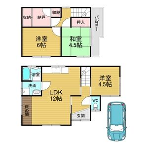3LDK 間取り図