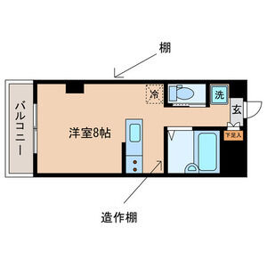 ワンルーム 間取り図