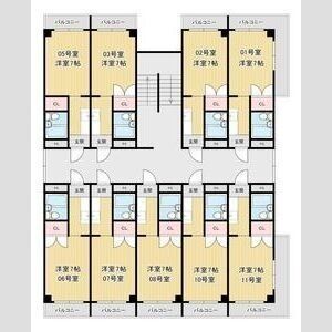 1K 間取り図