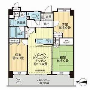 3LDK 間取り図