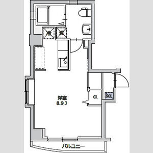 ワンルーム 間取り図