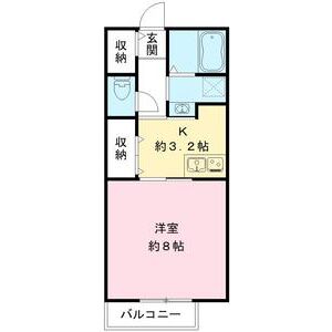 1K 間取り図