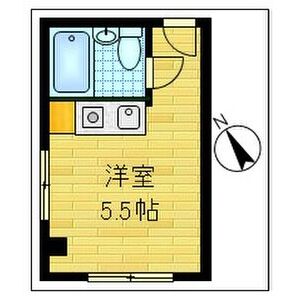 ワンルーム 間取り図