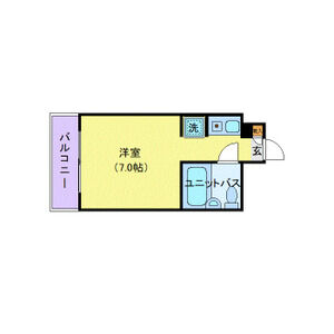 ワンルーム 間取り図