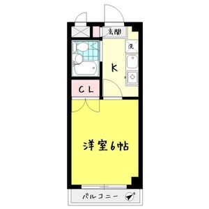 1K 間取り図