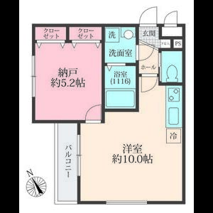 ワンルーム 間取り図