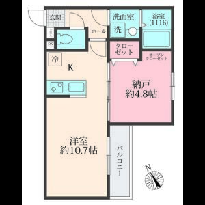 ワンルーム 間取り図