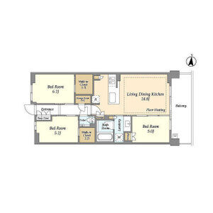 3LDK 間取り図