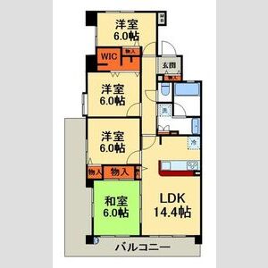 4LDK 間取り図