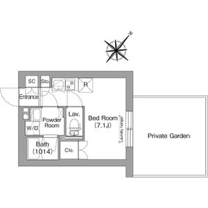 ワンルーム 間取り図