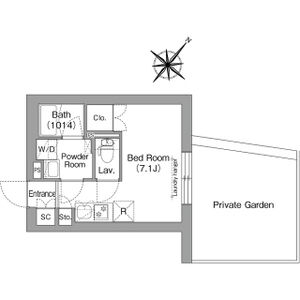 ワンルーム 間取り図