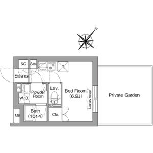 ワンルーム 間取り図