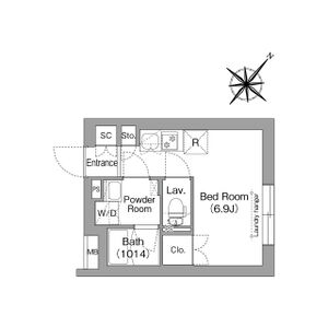 ワンルーム 間取り図