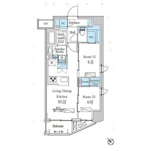 2LDK 間取り図