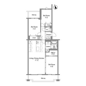 3LDK 間取り図