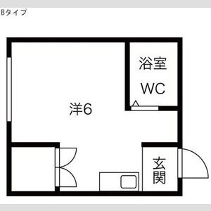 ワンルーム 間取り図