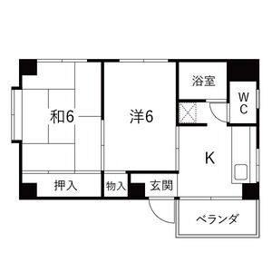 2K 間取り図