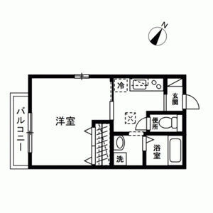 1K 間取り図