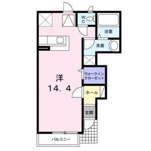 1K 間取り図
