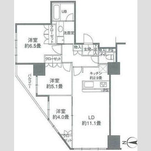 3LDK 間取り図
