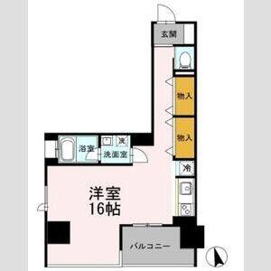 ワンルーム 間取り図