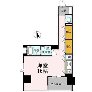 ワンルーム 間取り図