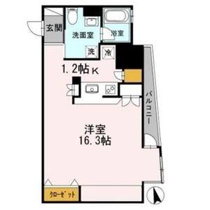 ワンルーム 間取り図