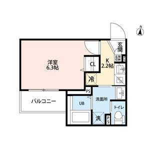 1K 間取り図