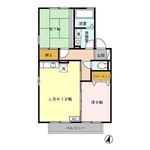 2LDK 間取り図