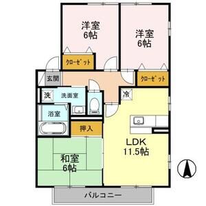 3LDK 間取り図