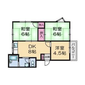 3DK 間取り図