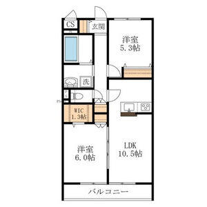 2LDK 間取り図