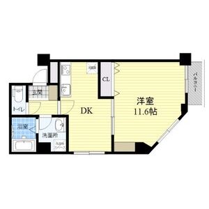 1DK 間取り図