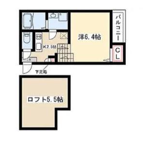 ワンルーム 間取り図