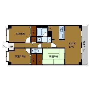 3LDK 間取り図
