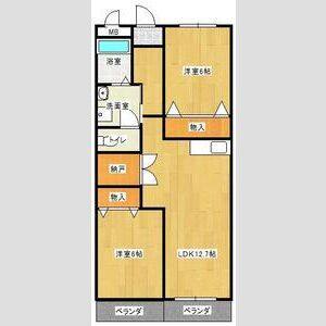 3DK 間取り図