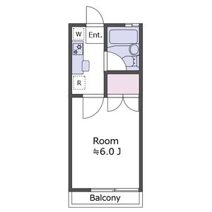 1K 間取り図